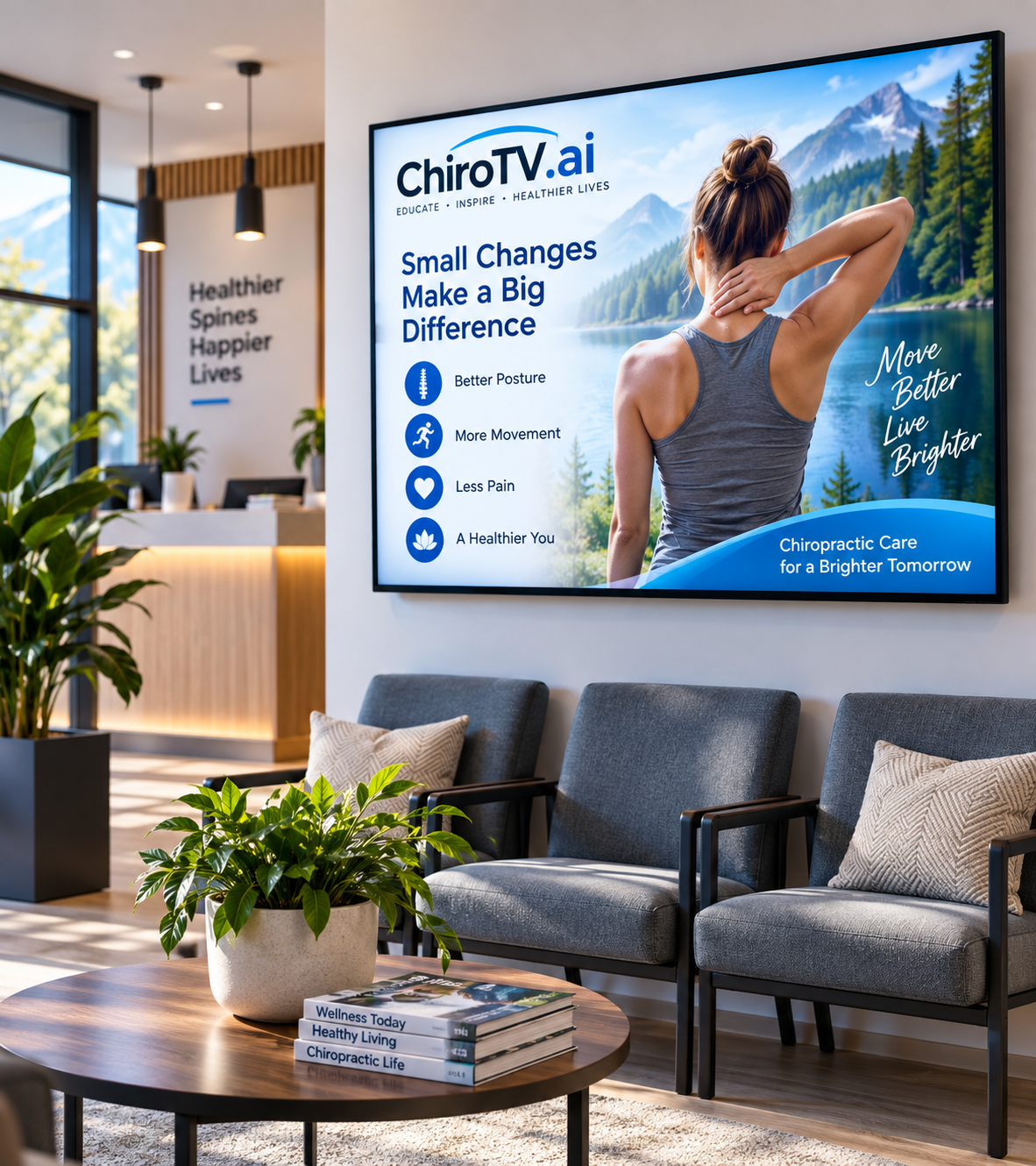 ChiroTV.ai waiting Room TV