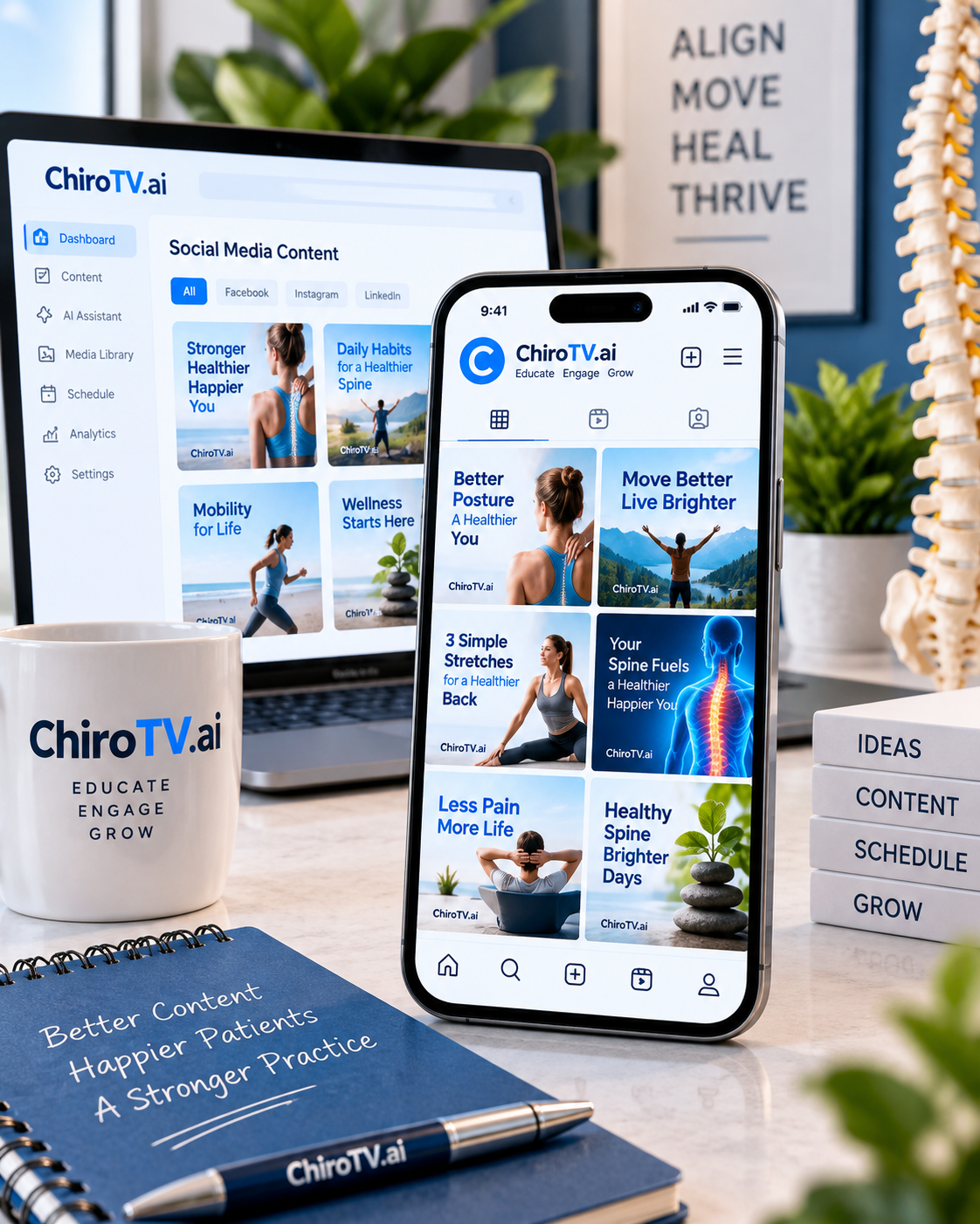 Social Media Posts-01 ChiroTV.ai Social Media Posts Sample